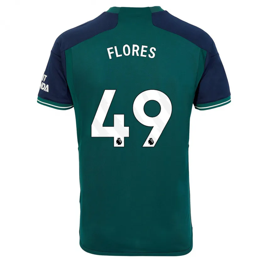 Danxen Niño Camiseta Marcelo Flores #49 Verde Equipación Tercera 2023/24 La Camisa