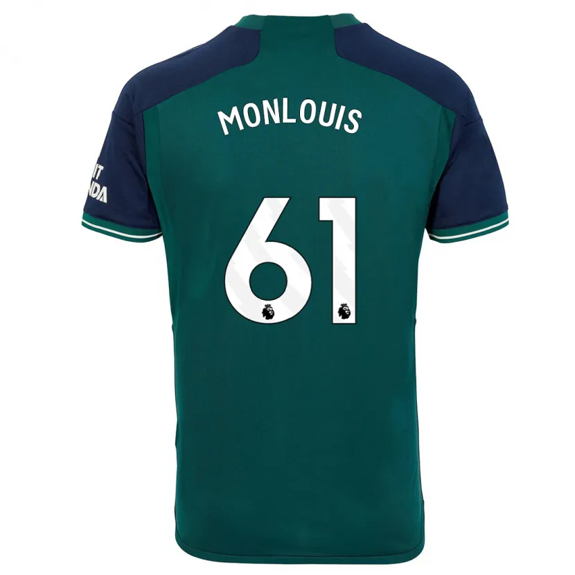 Danxen Niño Camiseta Zane Monlouis #61 Verde Equipación Tercera 2023/24 La Camisa