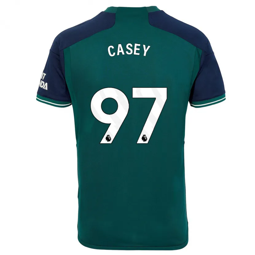 Danxen Niño Camiseta Dan Casey #97 Verde Equipación Tercera 2023/24 La Camisa