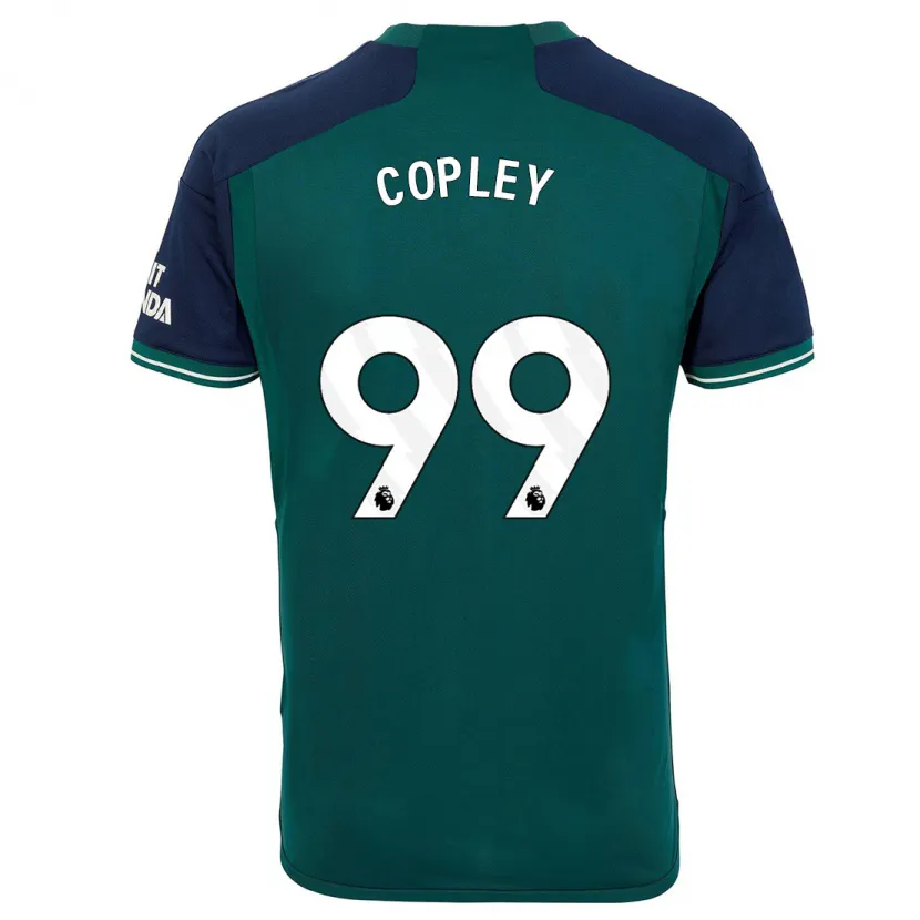 Danxen Niño Camiseta Louie Copley #99 Verde Equipación Tercera 2023/24 La Camisa