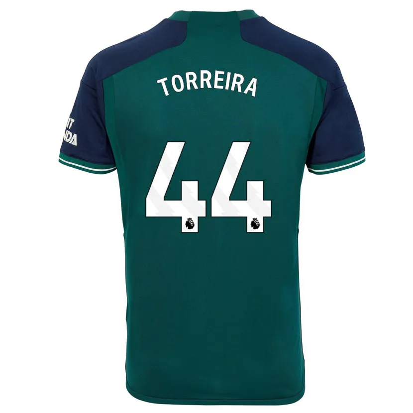 Danxen Niño Camiseta Lucas Torreira #44 Verde Equipación Tercera 2023/24 La Camisa