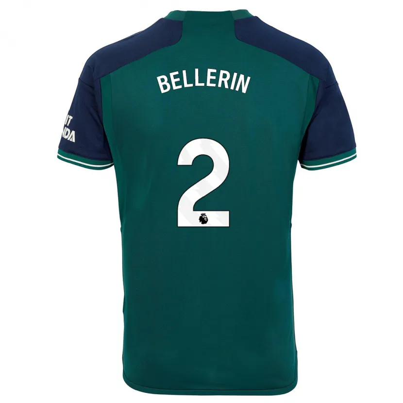 Danxen Niño Camiseta Hector Bellerin #2 Verde Equipación Tercera 2023/24 La Camisa