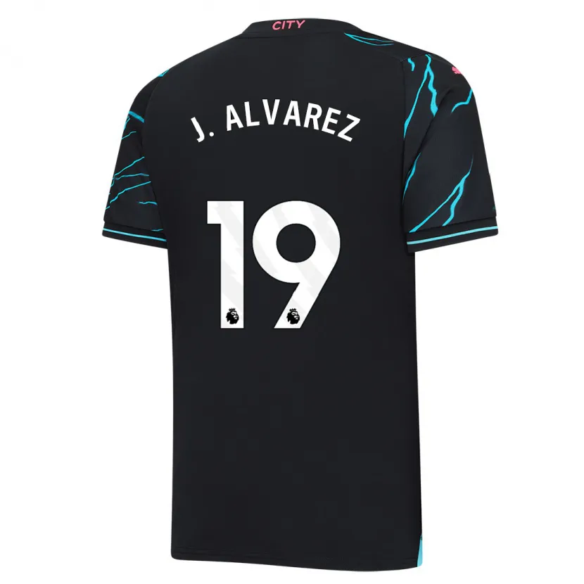 Danxen Niño Camiseta Julián Álvarez #19 Azul Oscuro Equipación Tercera 2023/24 La Camisa