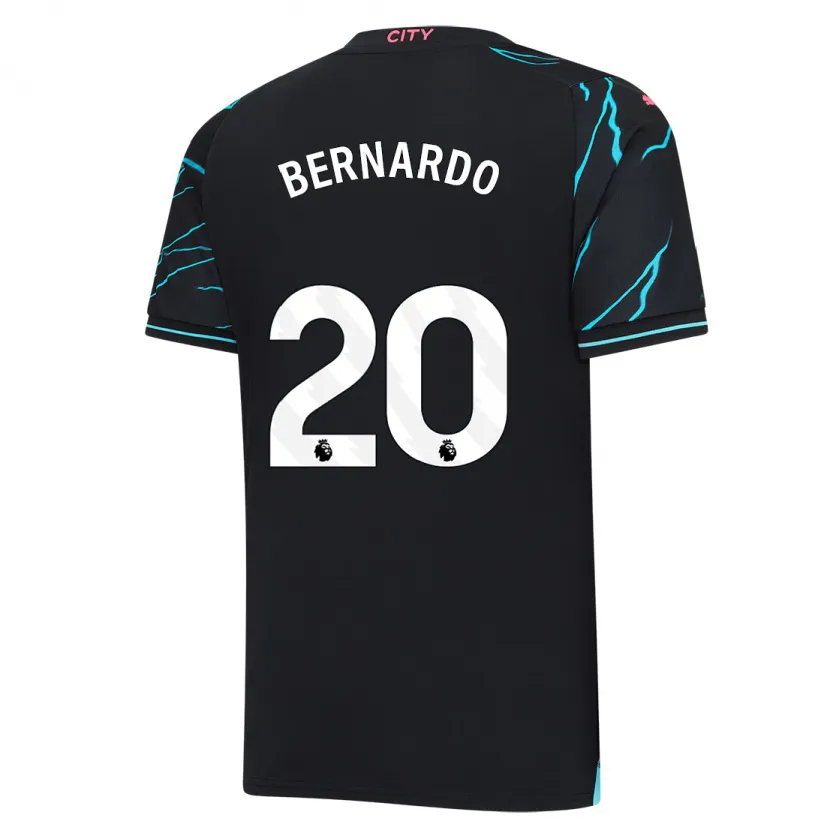 Danxen Niño Camiseta Bernardo Silva #20 Azul Oscuro Equipación Tercera 2023/24 La Camisa