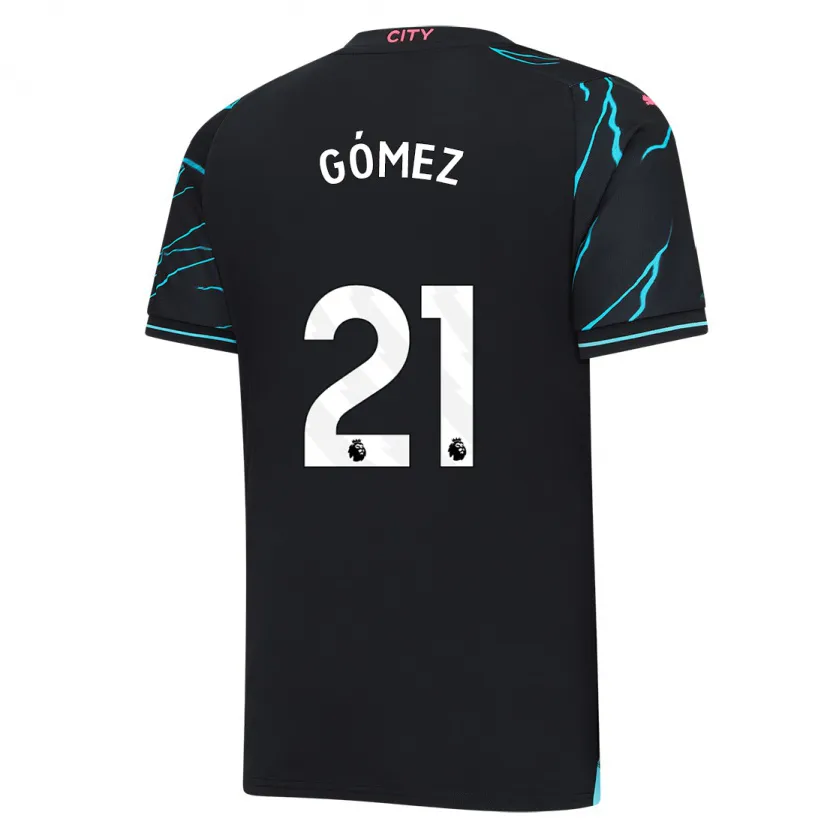 Danxen Niño Camiseta Sergio Gómez #21 Azul Oscuro Equipación Tercera 2023/24 La Camisa