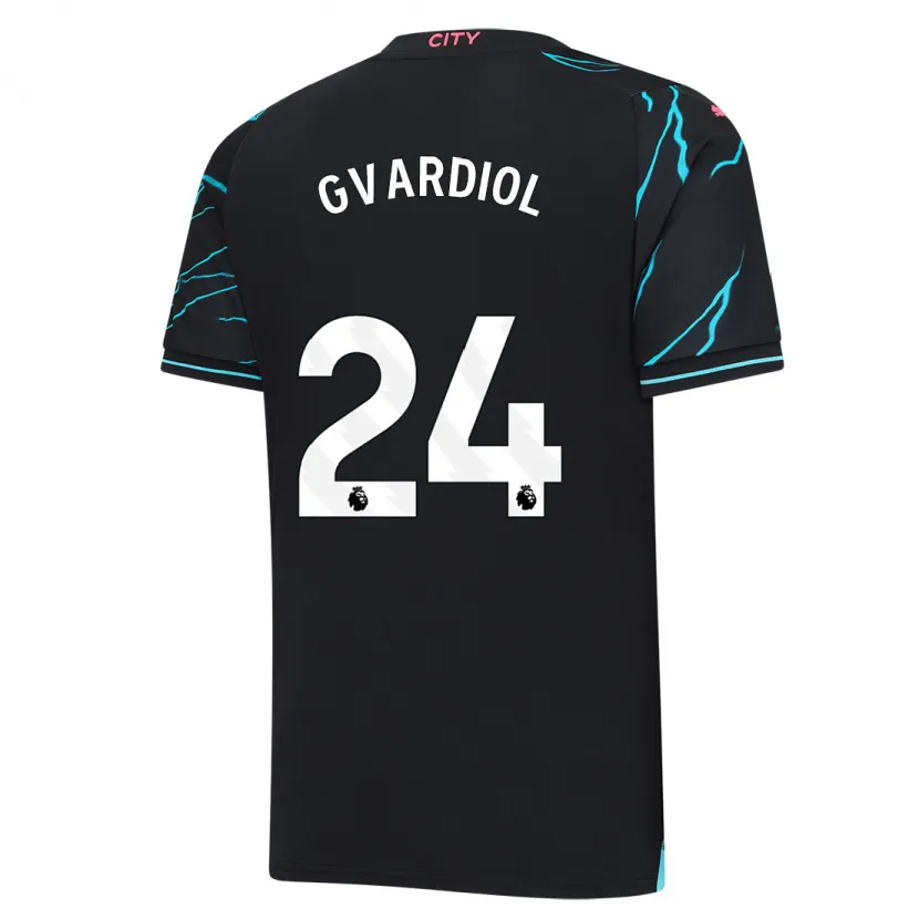 Danxen Niño Camiseta Josko Gvardiol #24 Azul Oscuro Equipación Tercera 2023/24 La Camisa