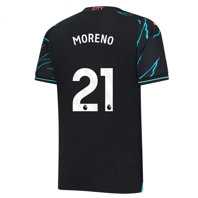 Danxen Niño Camiseta Marlos Moreno #21 Azul Oscuro Equipación Tercera 2023/24 La Camisa