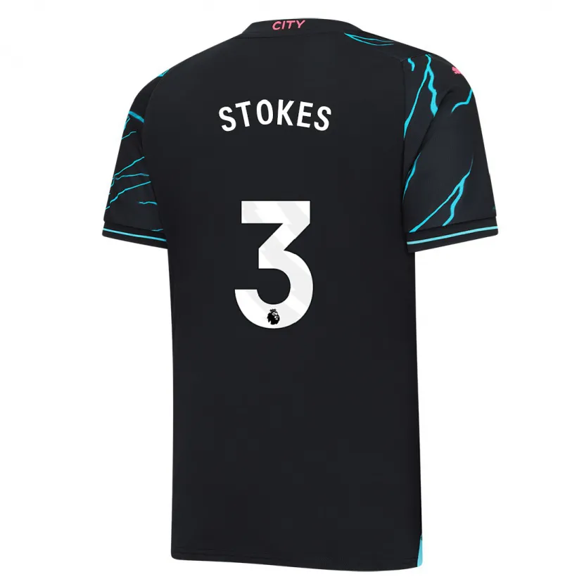 Danxen Niño Camiseta Demi Stokes #3 Azul Oscuro Equipación Tercera 2023/24 La Camisa