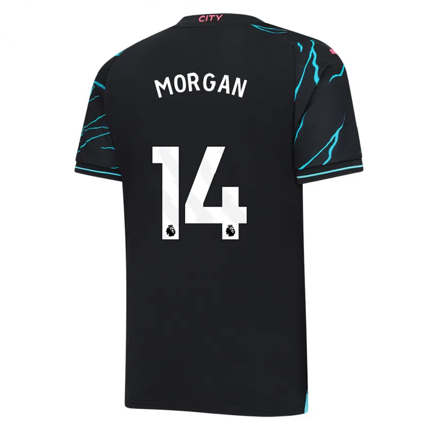 Danxen Niño Camiseta Esme Morgan #14 Azul Oscuro Equipación Tercera 2023/24 La Camisa