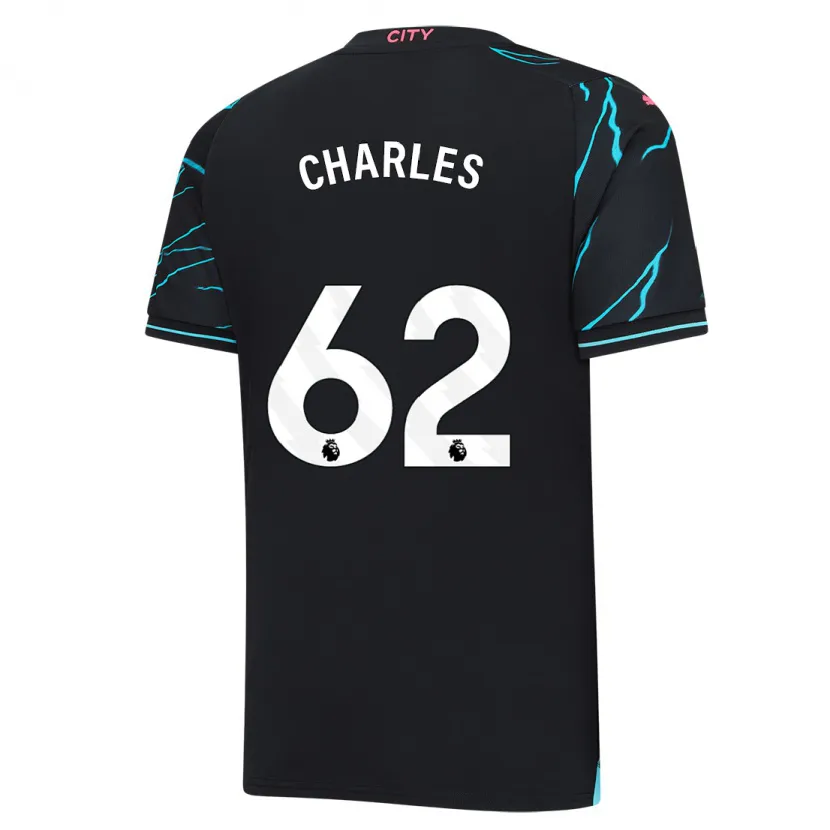 Danxen Niño Camiseta Shea Charles #62 Azul Oscuro Equipación Tercera 2023/24 La Camisa