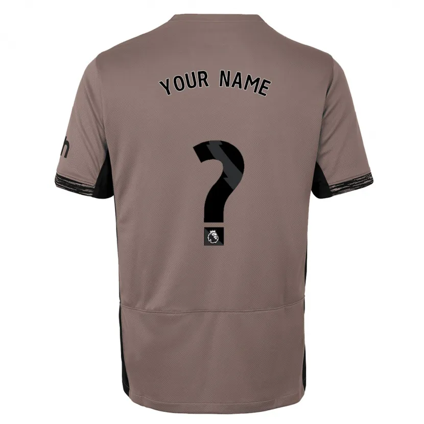 Danxen Niño Camiseta Su Nombre #0 Beige Obscuro Equipación Tercera 2023/24 La Camisa