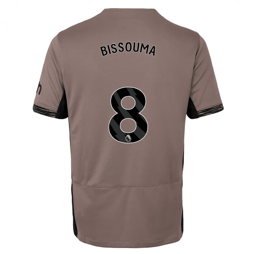 Danxen Niño Camiseta Yves Bissouma #8 Beige Obscuro Equipación Tercera 2023/24 La Camisa