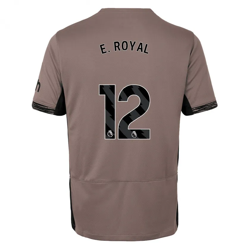 Danxen Niño Camiseta Emerson Royal #12 Beige Obscuro Equipación Tercera 2023/24 La Camisa