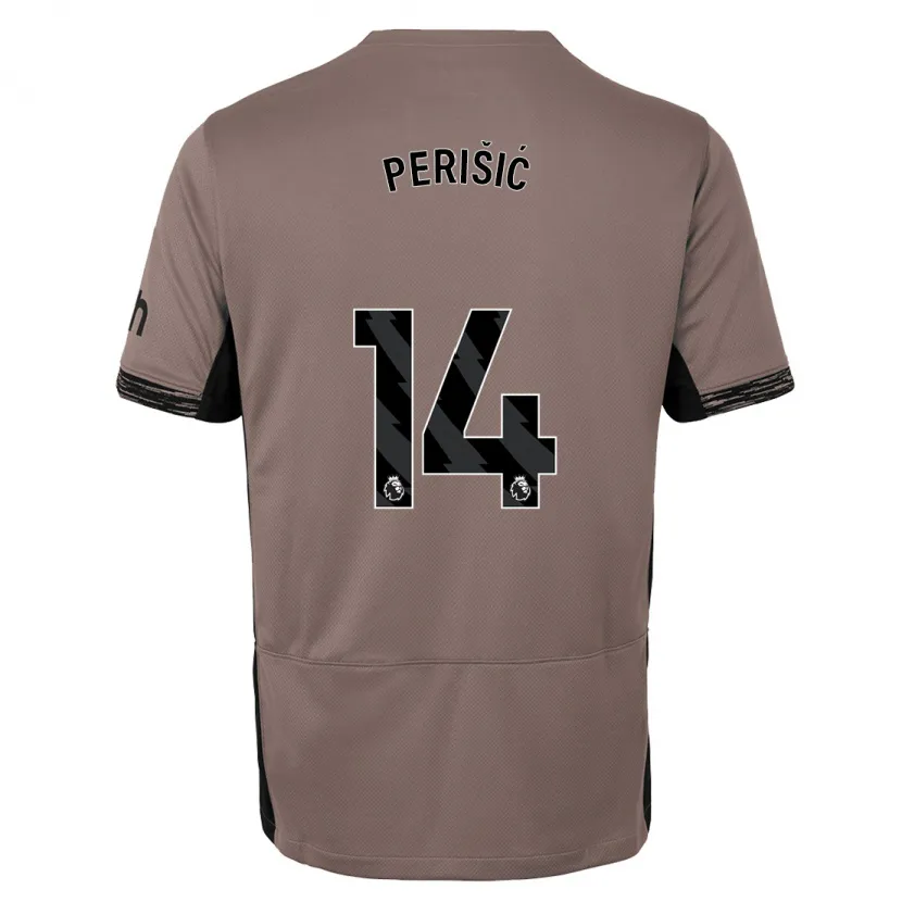 Danxen Niño Camiseta Ivan Perisic #14 Beige Obscuro Equipación Tercera 2023/24 La Camisa