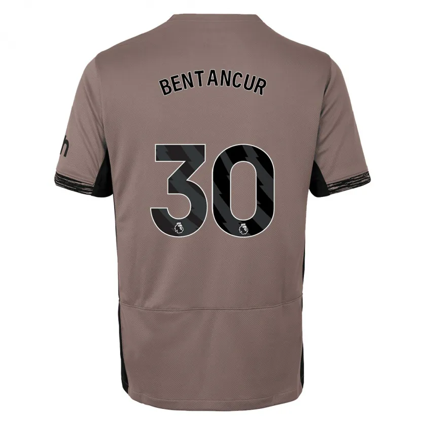 Danxen Niño Camiseta Rodrigo Bentancur #30 Beige Obscuro Equipación Tercera 2023/24 La Camisa