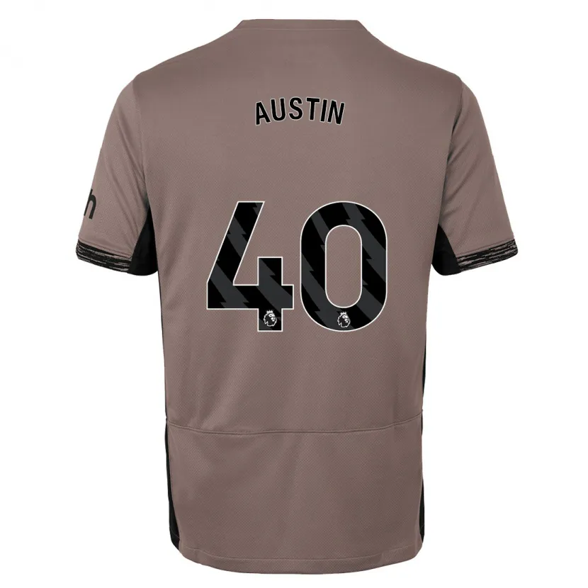 Danxen Niño Camiseta Brandon Austin #40 Beige Obscuro Equipación Tercera 2023/24 La Camisa