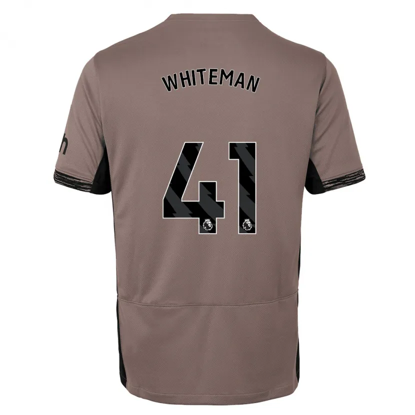 Danxen Niño Camiseta Alfie Whiteman #41 Beige Obscuro Equipación Tercera 2023/24 La Camisa