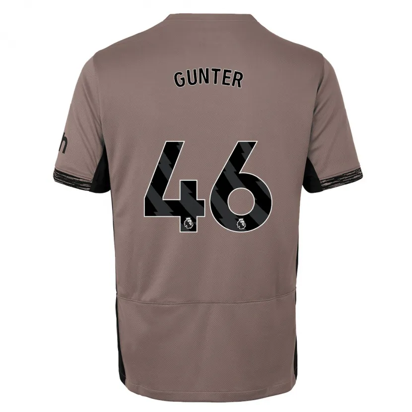 Danxen Niño Camiseta Luca Gunter #46 Beige Obscuro Equipación Tercera 2023/24 La Camisa