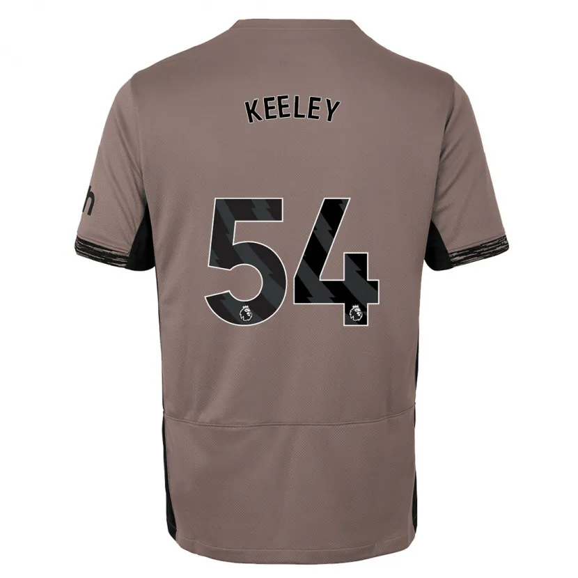 Danxen Niño Camiseta Josh Keeley #54 Beige Obscuro Equipación Tercera 2023/24 La Camisa