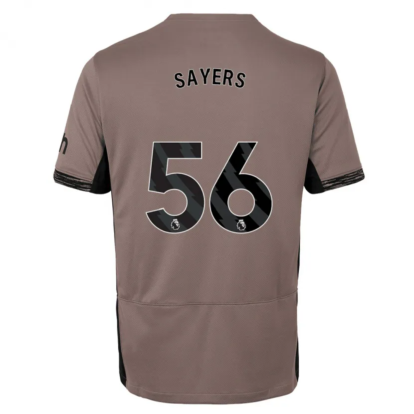 Danxen Niño Camiseta Charlie Sayers #56 Beige Obscuro Equipación Tercera 2023/24 La Camisa