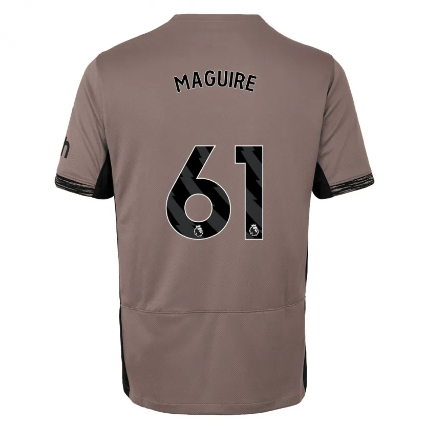 Danxen Niño Camiseta Aaron Maguire #61 Beige Obscuro Equipación Tercera 2023/24 La Camisa