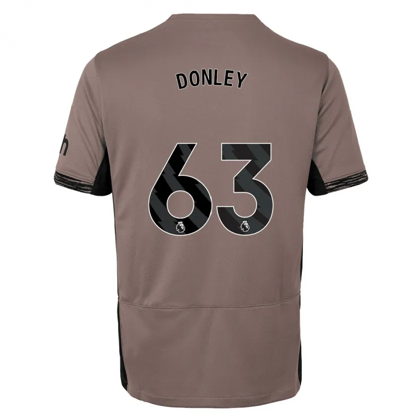 Danxen Niño Camiseta Jamie Donley #63 Beige Obscuro Equipación Tercera 2023/24 La Camisa