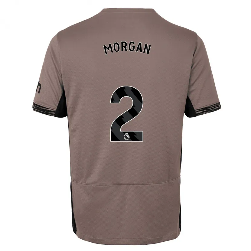 Danxen Niño Camiseta Esther Morgan #2 Beige Obscuro Equipación Tercera 2023/24 La Camisa