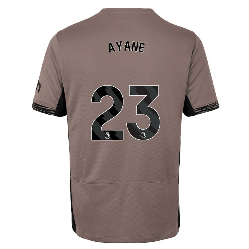 Danxen Niño Camiseta Rosella Ayane #23 Beige Obscuro Equipación Tercera 2023/24 La Camisa