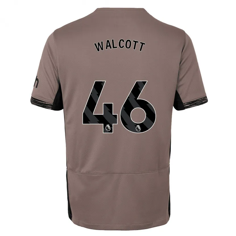 Danxen Niño Camiseta Malachi Fagan Walcott #46 Beige Obscuro Equipación Tercera 2023/24 La Camisa