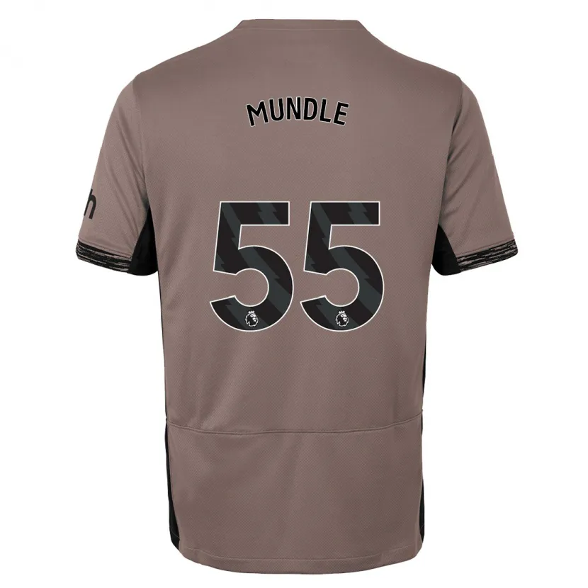 Danxen Niño Camiseta Romaine Mundle #55 Beige Obscuro Equipación Tercera 2023/24 La Camisa