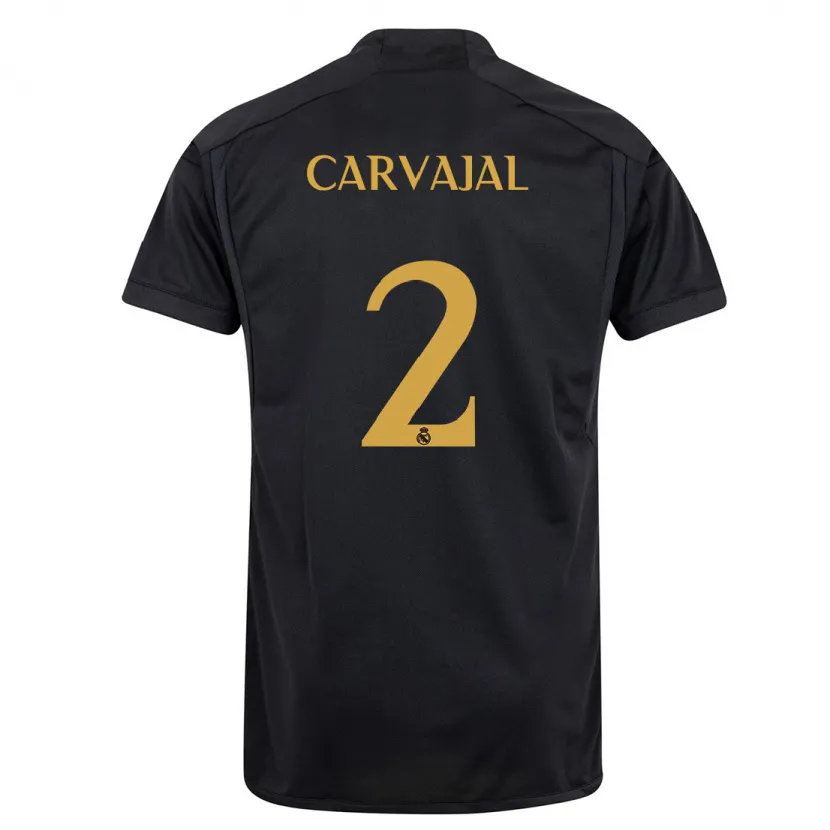 Danxen Niño Camiseta Daniel Carvajal #2 Negro Equipación Tercera 2023/24 La Camisa