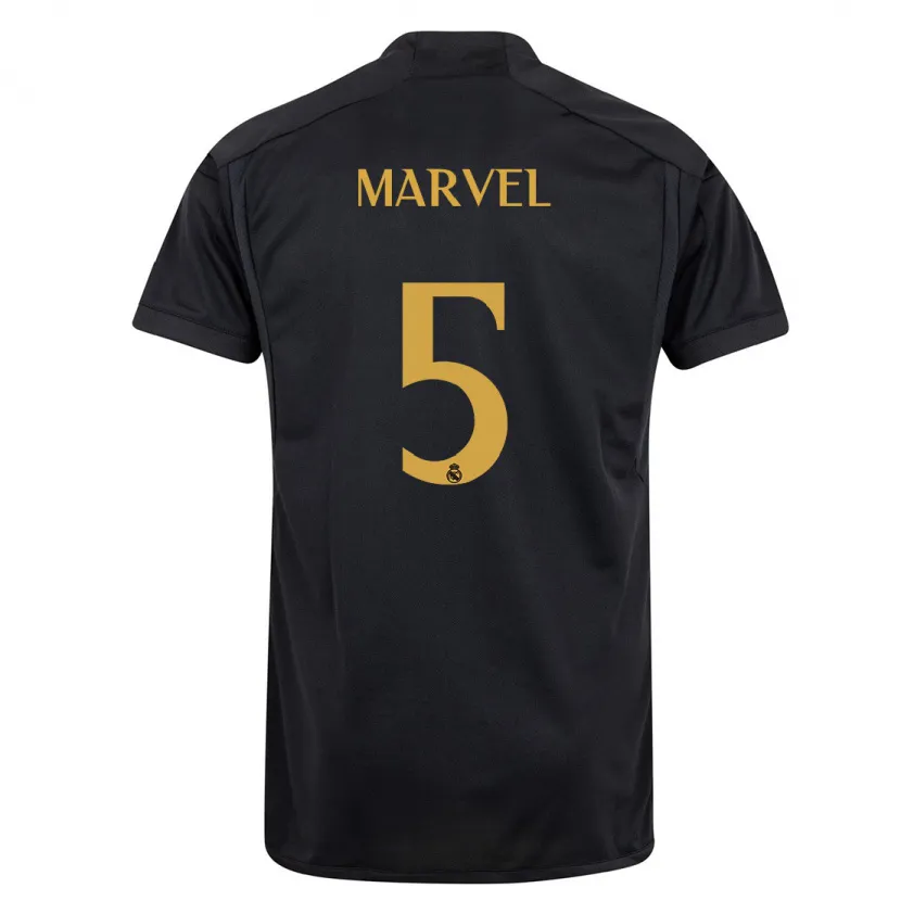 Danxen Niño Camiseta Marvel #5 Negro Equipación Tercera 2023/24 La Camisa