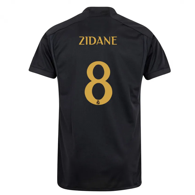 Danxen Niño Camiseta Théo Zidane #8 Negro Equipación Tercera 2023/24 La Camisa