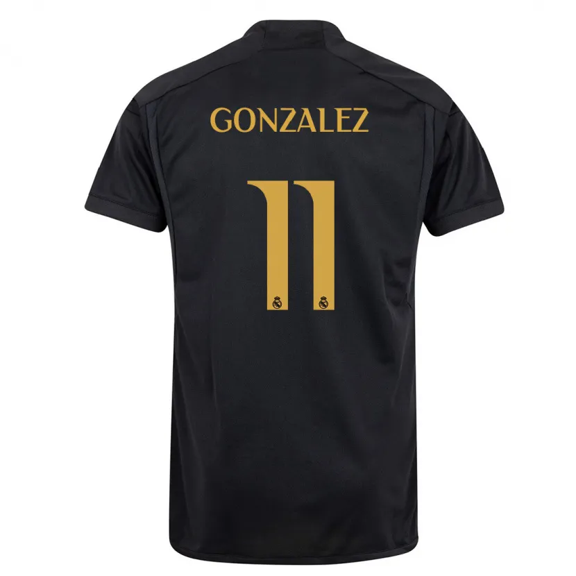 Danxen Niño Camiseta Peter González #11 Negro Equipación Tercera 2023/24 La Camisa