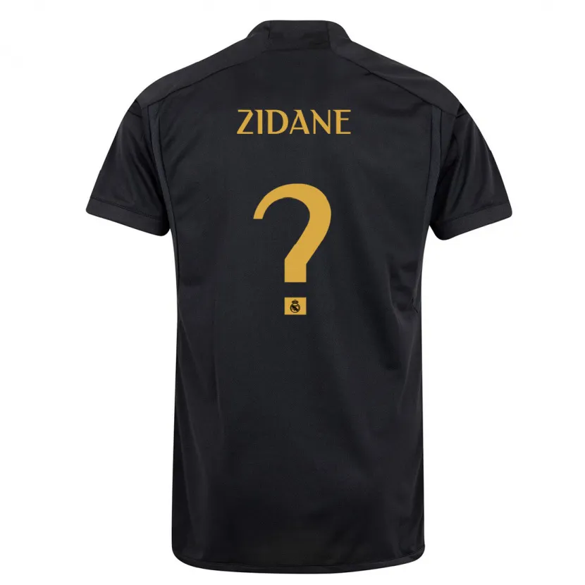 Danxen Niño Camiseta Elyaz Zidane #0 Negro Equipación Tercera 2023/24 La Camisa