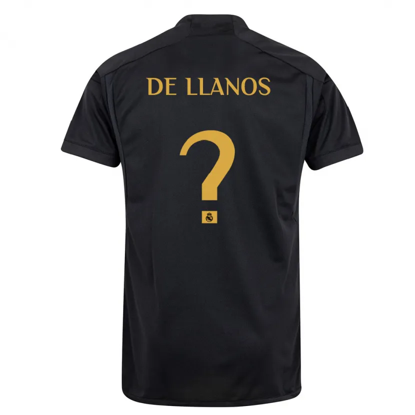 Danxen Niño Camiseta Hugo De Llanos #0 Negro Equipación Tercera 2023/24 La Camisa