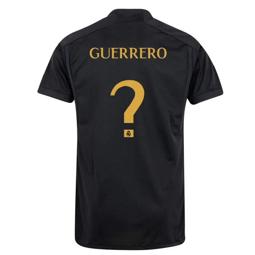 Danxen Niño Camiseta Julen Guerrero #0 Negro Equipación Tercera 2023/24 La Camisa