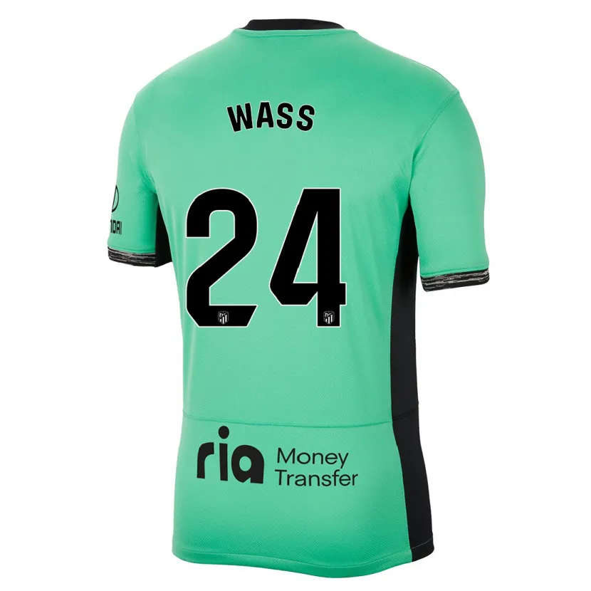 Danxen Niño Camiseta Daniel Wass #24 Primavera Verde Equipación Tercera 2023/24 La Camisa