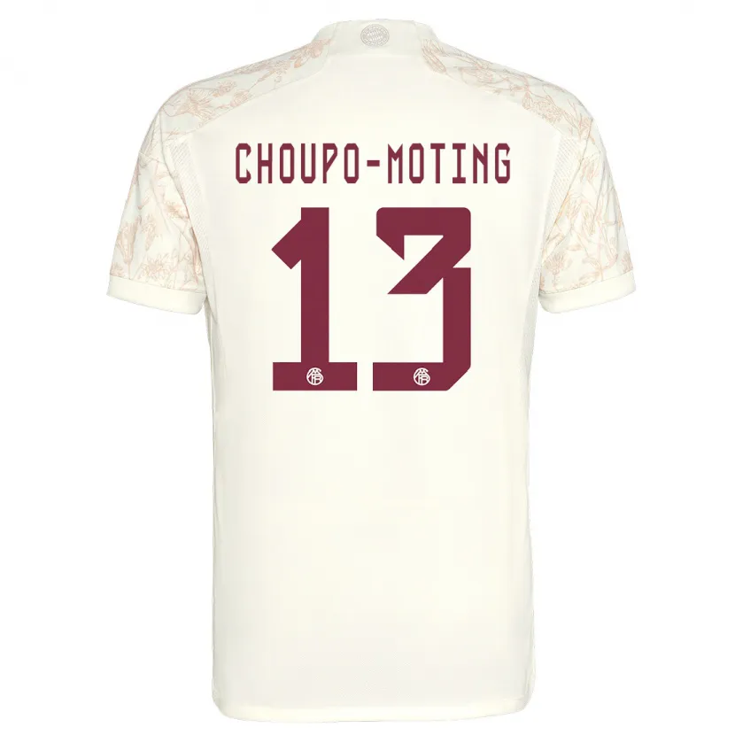 Danxen Niño Camiseta Eric Maxim Choupo-Moting #13 Blanquecino Equipación Tercera 2023/24 La Camisa