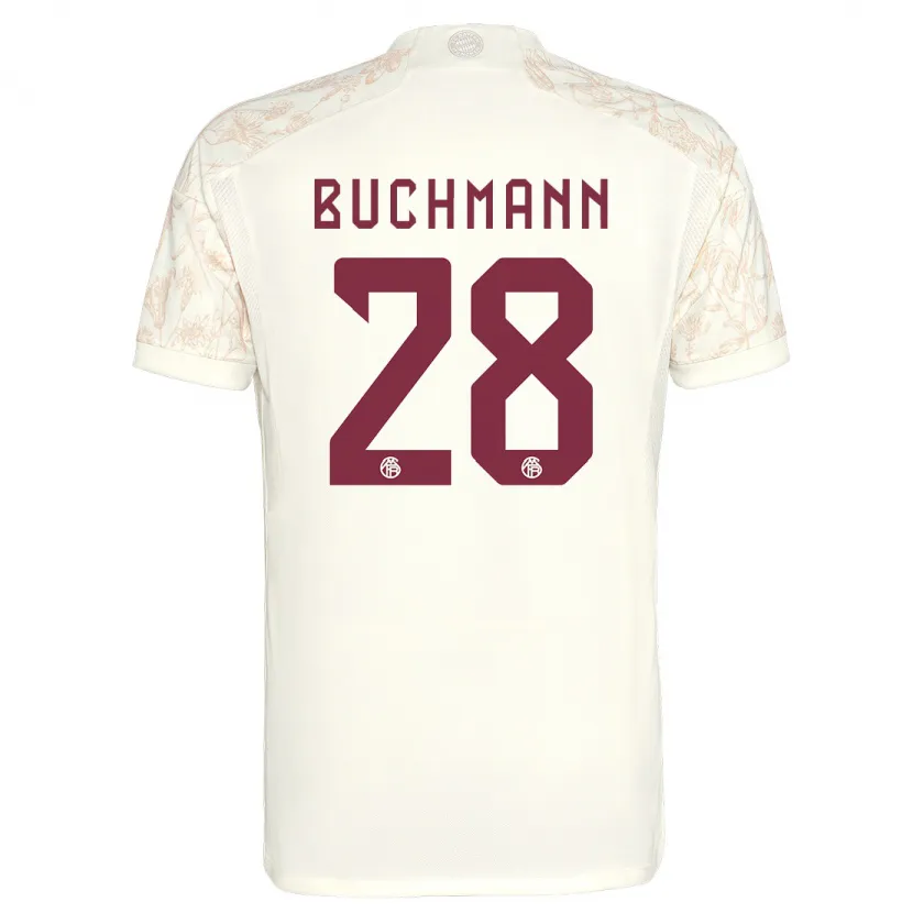 Danxen Niño Camiseta Tarek Buchmann #28 Blanquecino Equipación Tercera 2023/24 La Camisa