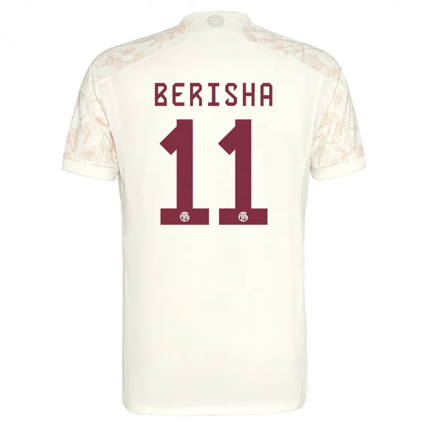 Danxen Niño Camiseta Dion Berisha #11 Blanquecino Equipación Tercera 2023/24 La Camisa