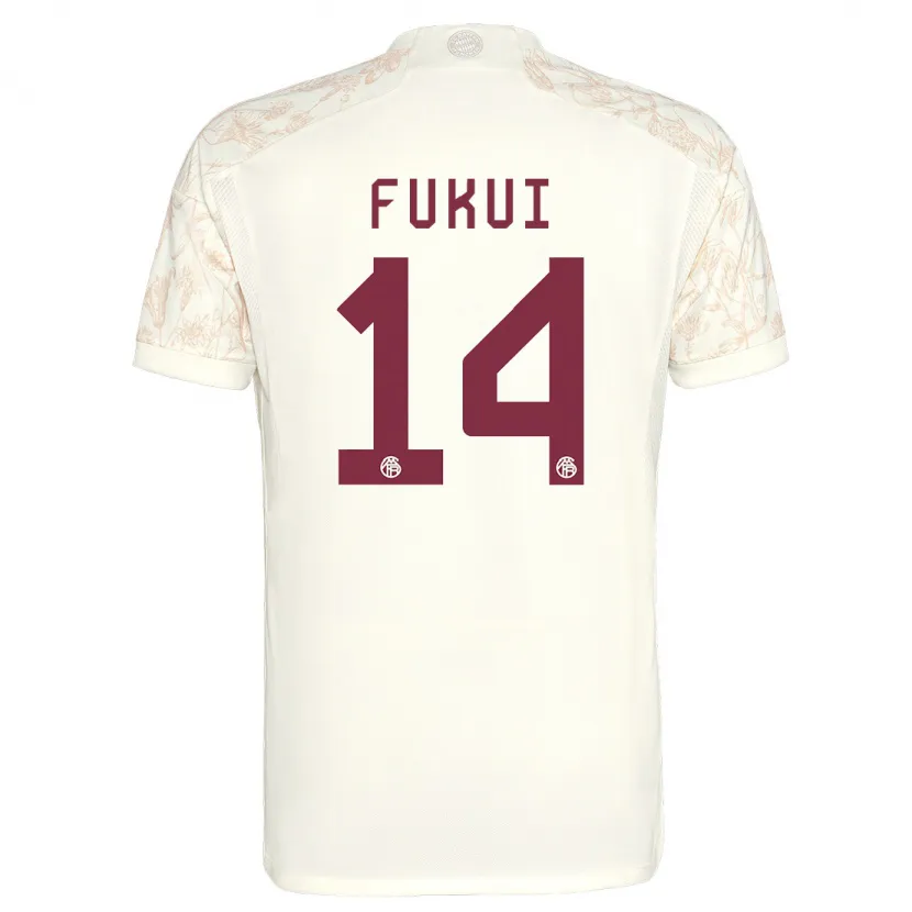 Danxen Niño Camiseta Taichi Fukui #14 Blanquecino Equipación Tercera 2023/24 La Camisa