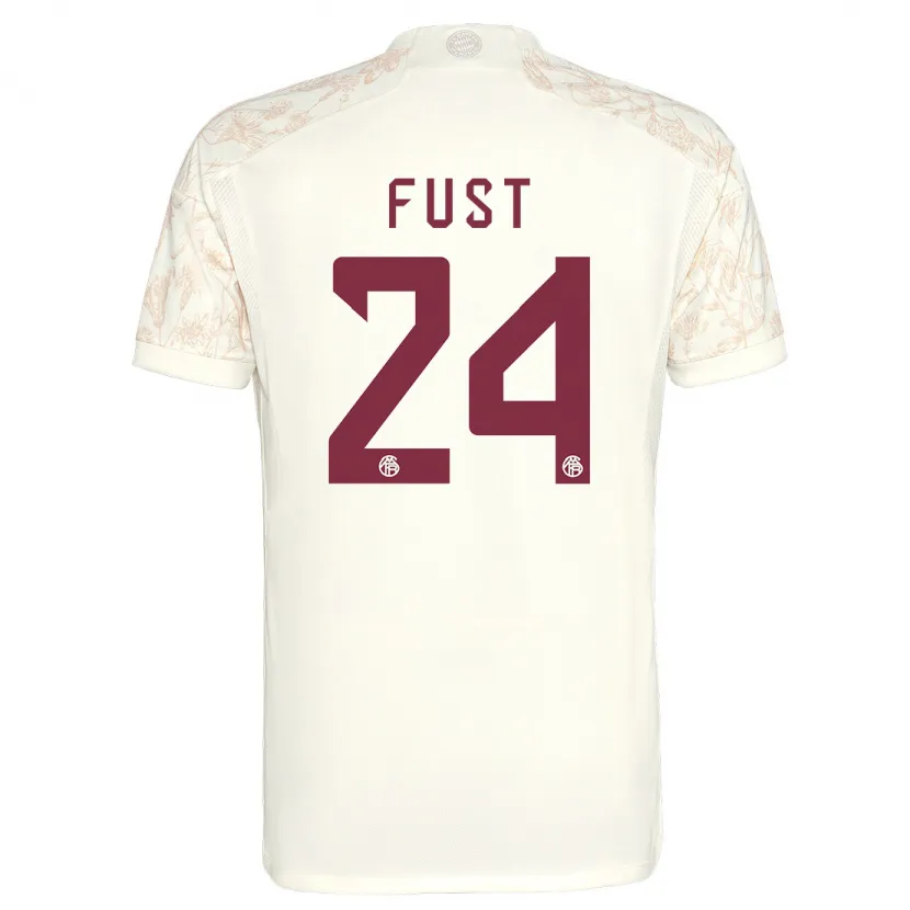 Danxen Niño Camiseta Leon Fust #24 Blanquecino Equipación Tercera 2023/24 La Camisa