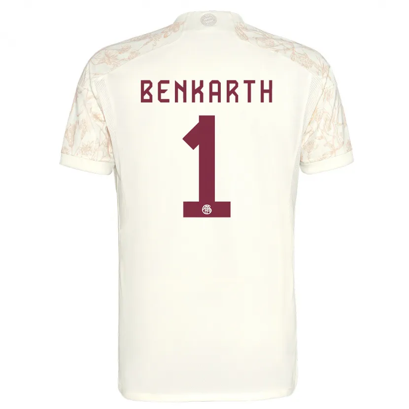 Danxen Niño Camiseta Laura Benkarth #1 Blanquecino Equipación Tercera 2023/24 La Camisa