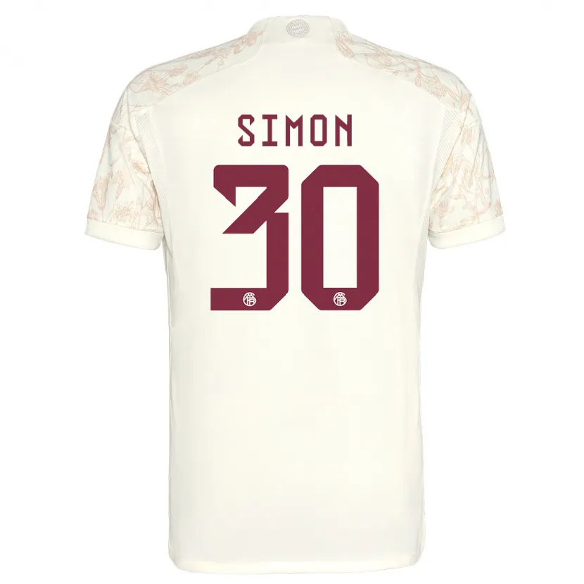 Danxen Niño Camiseta Carolin Simon #30 Blanquecino Equipación Tercera 2023/24 La Camisa