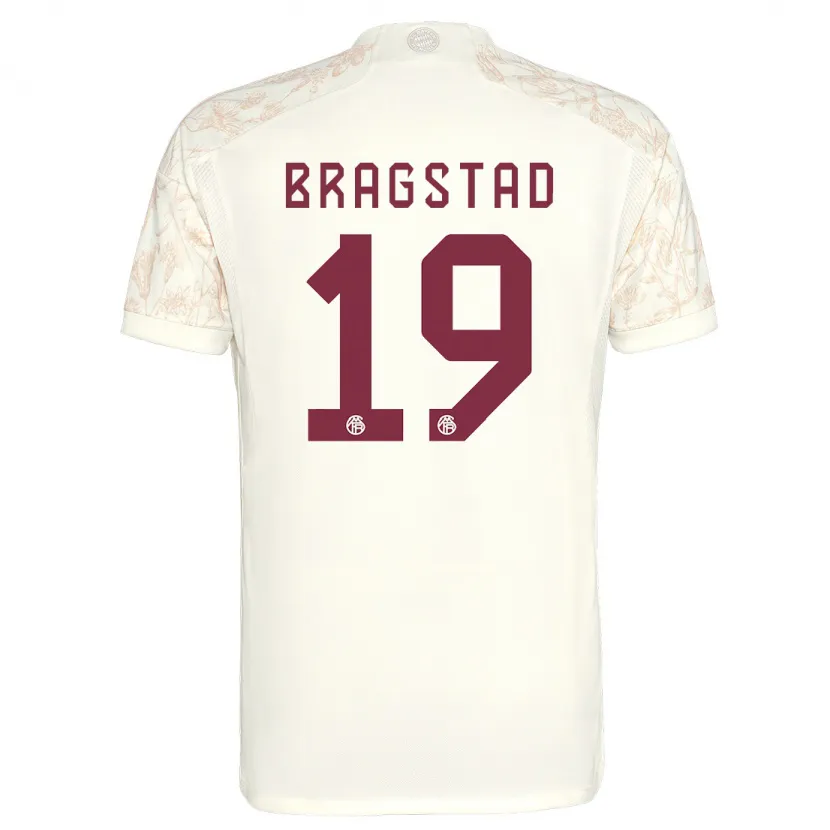 Danxen Niño Camiseta Emilie Bragstad #19 Blanquecino Equipación Tercera 2023/24 La Camisa