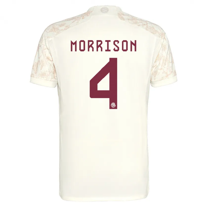 Danxen Niño Camiseta Liam Morrison #4 Blanquecino Equipación Tercera 2023/24 La Camisa