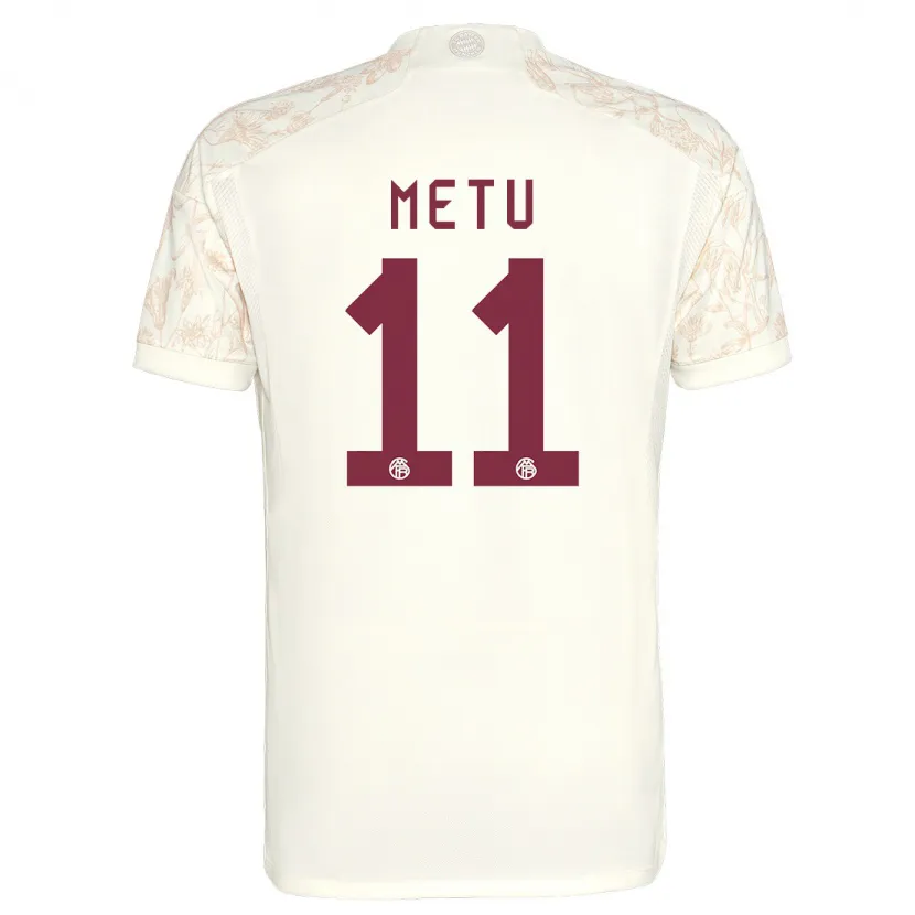 Danxen Niño Camiseta Emilian Metu #11 Blanquecino Equipación Tercera 2023/24 La Camisa