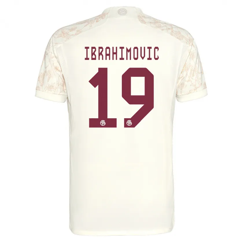 Danxen Niño Camiseta Arijon Ibrahimovic #19 Blanquecino Equipación Tercera 2023/24 La Camisa