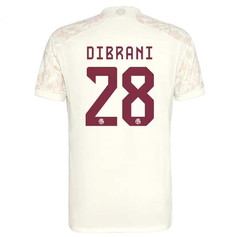 Danxen Niño Camiseta Benjamin Dibrani #28 Blanquecino Equipación Tercera 2023/24 La Camisa